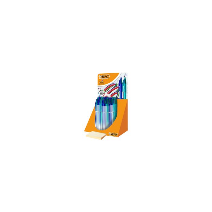 BIC Stylo à bille 4 Colours Smooth Gradient, présentoir