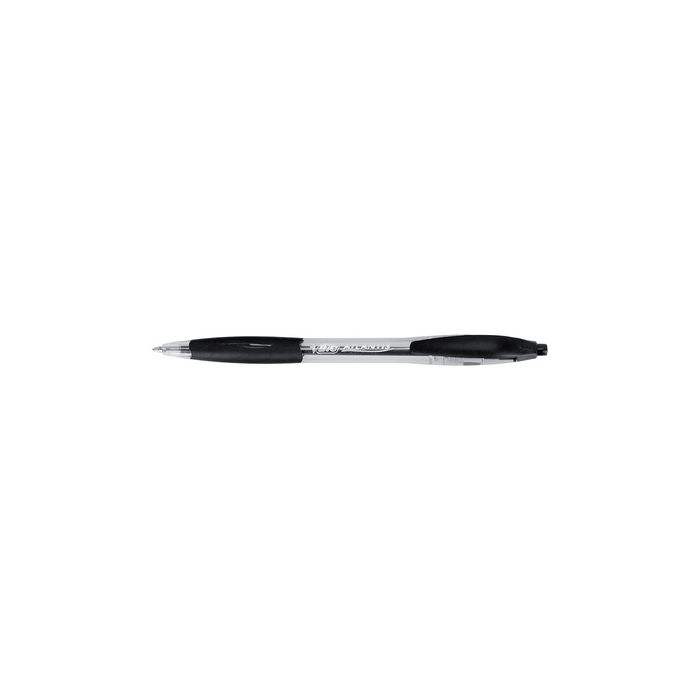 BIC Stylo à bille rétractable Atlantis Classic, noir
