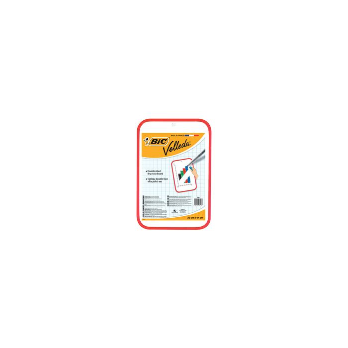BIC Tableau blanc Velleda, 2 faces, dimensions: 300 x 440 mm