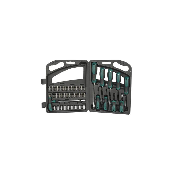 BRÜDER MANNESMANN Kit d'outils, 47 pièces, dans une malette