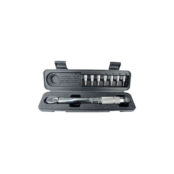 BRÜDER MANNESMANN Kit de clé dynamométrique 1/4", 8 pièces