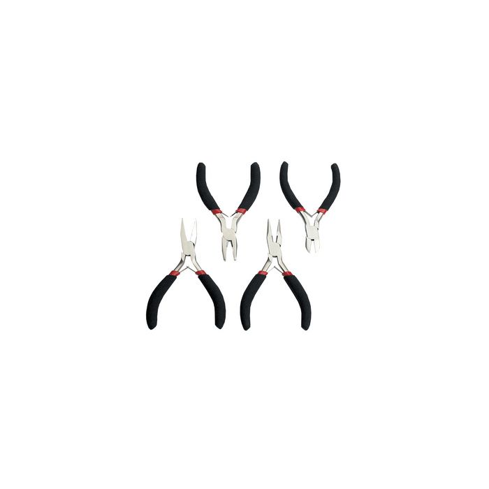 BRÜDER MANNESMANN Kit de pinces pour électronique, 4 pièces
