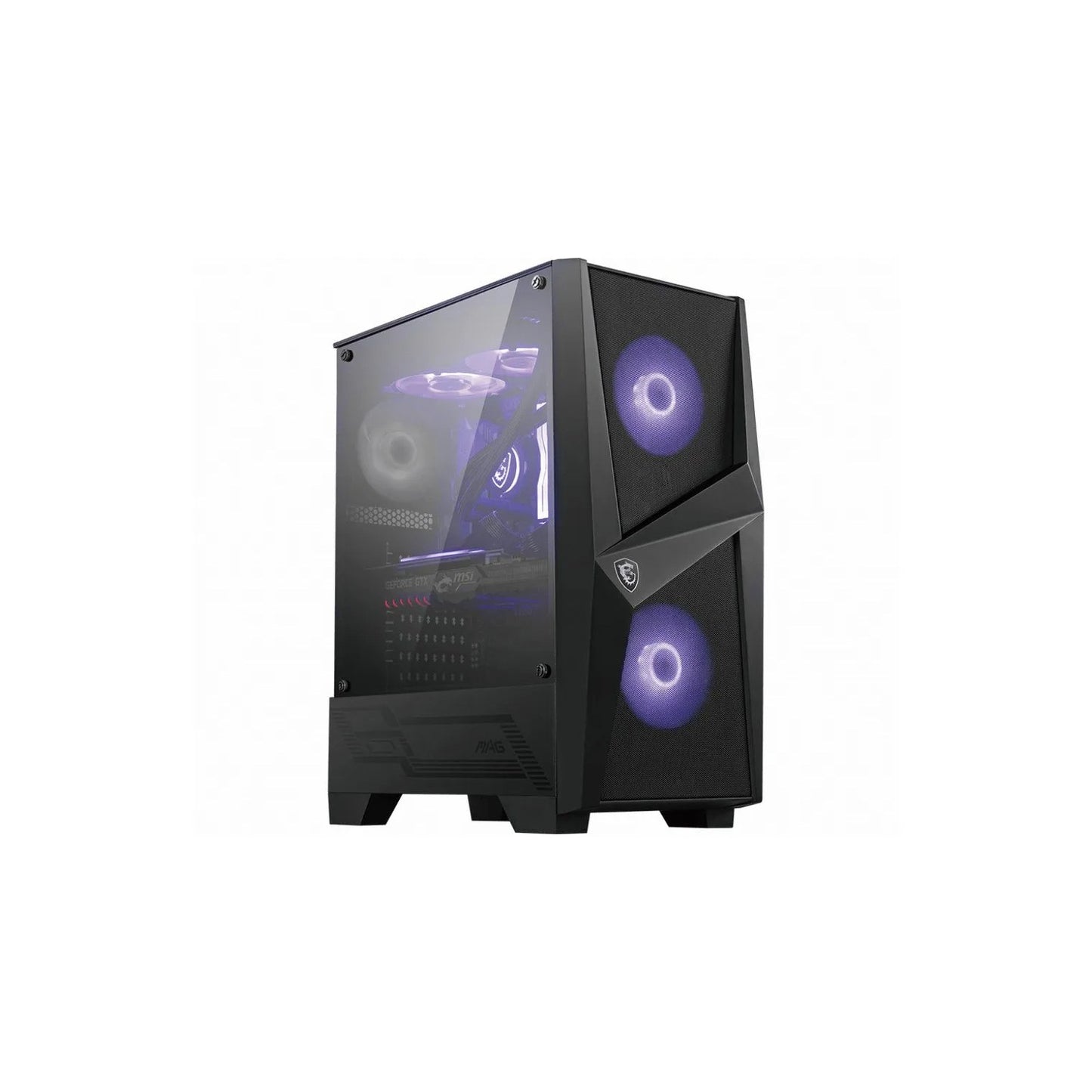Boitier Moyen Tour ATX MSI Mag Forge 100M RGB avec panneau vitré (Noir)