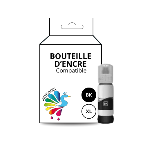 Flacon d'encre Compatible Epson T03M1 (C13T03M140) - Noir - 6000 copies