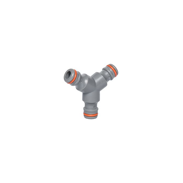Bradas Connecteur de tuyau WHITE LINE en Y, 1/2", gris