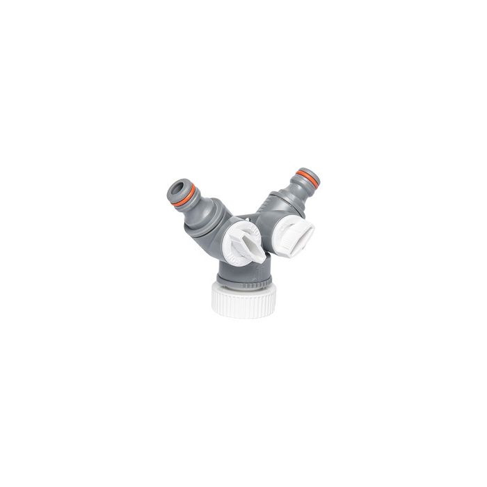 Bradas Sélecteur 2 circuits WHITE LINE avec nez de robinet