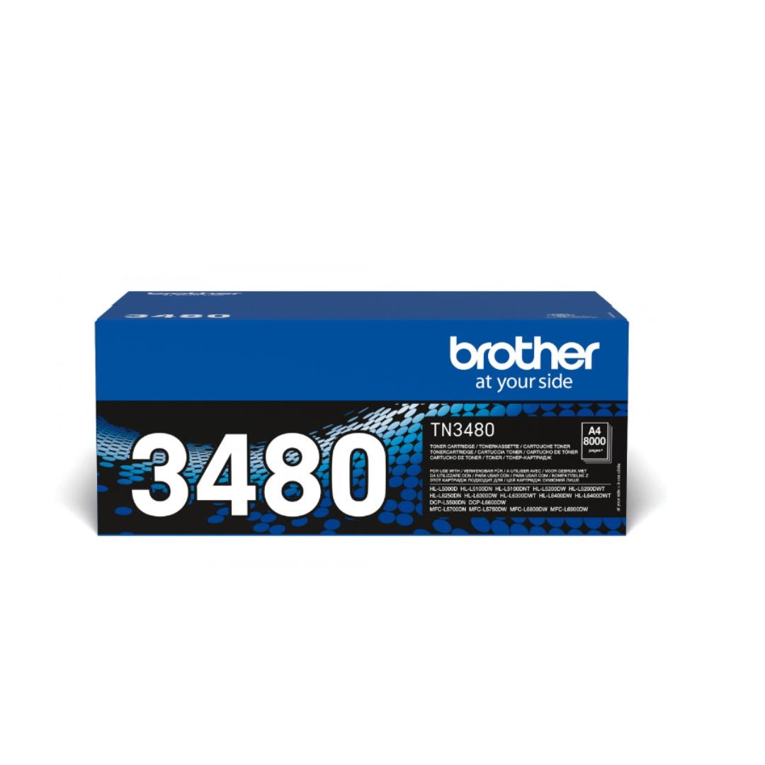 Cartouche Laser de Marque BROTHER TN3480 Noir (8 000 pages)