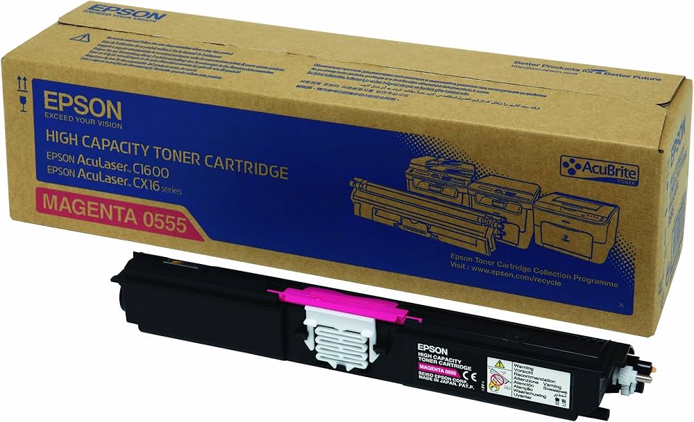 Cartouche Laser de Marque Epson C13S050555 Magenta Haute capacité (2700 pages)