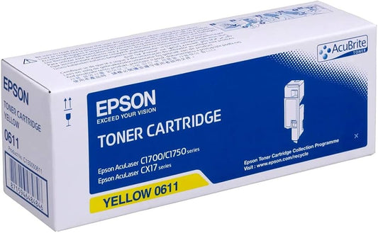 Cartouche Laser de Marque Epson C13S050611 Jaune (1400pages)