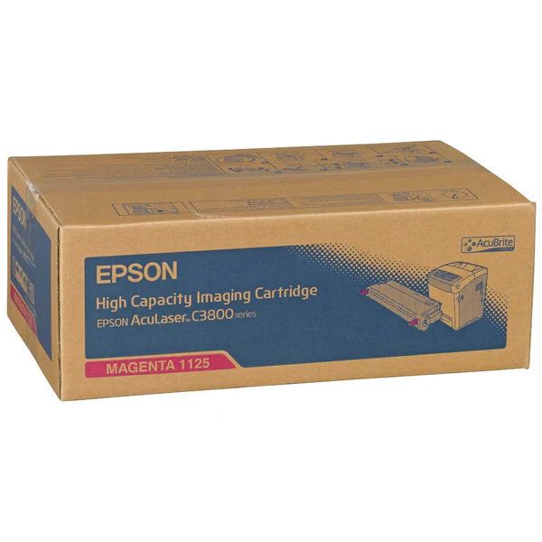 Cartouche Laser de Marque Epson C13S051125 Magenta Grande Capacité (9000 pages)