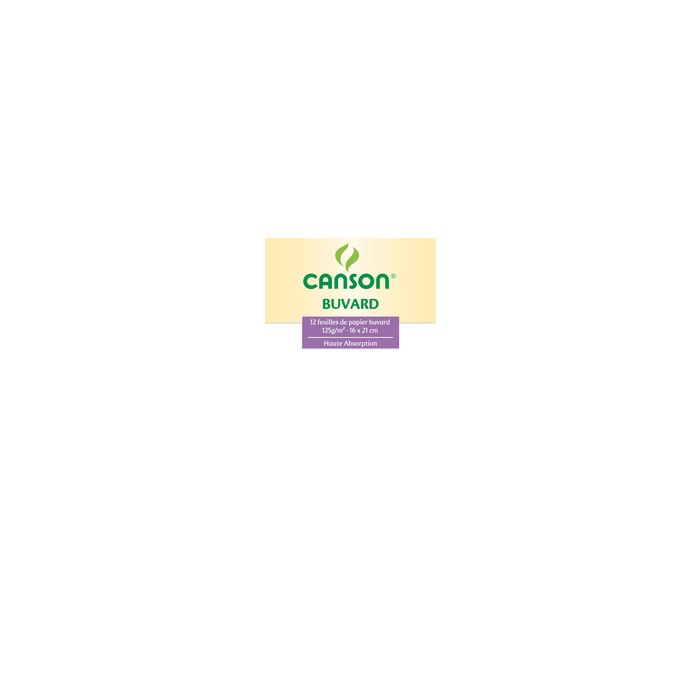 CANSON Buvard, 160 x 210 mm, 125 g/m2, blanc