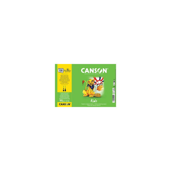 CANSON Papier à dessin Kids, A4, 90 g/m2