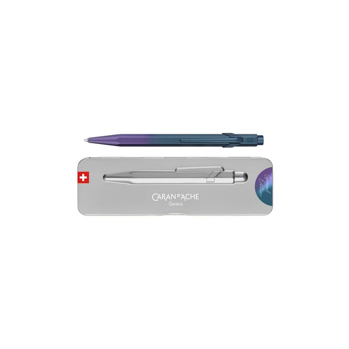 CARAN D'ACHE Stylo à bille rétractable 849 Violet Marin