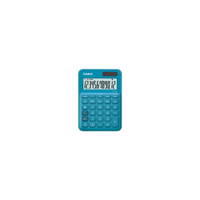 CASIO Calculatrice de bureau MS-20UC-BU, bleu