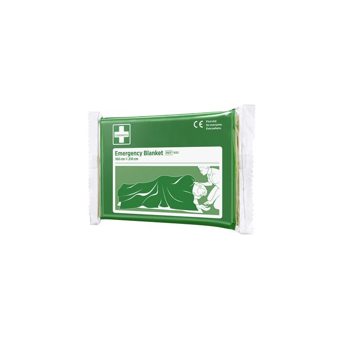 CEDERROTH Couverture de survie, 1600 x 2100 mm, argent/or,