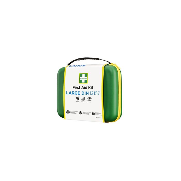 CEDERROTH Kit de premiers secours DIN 13157, mallette