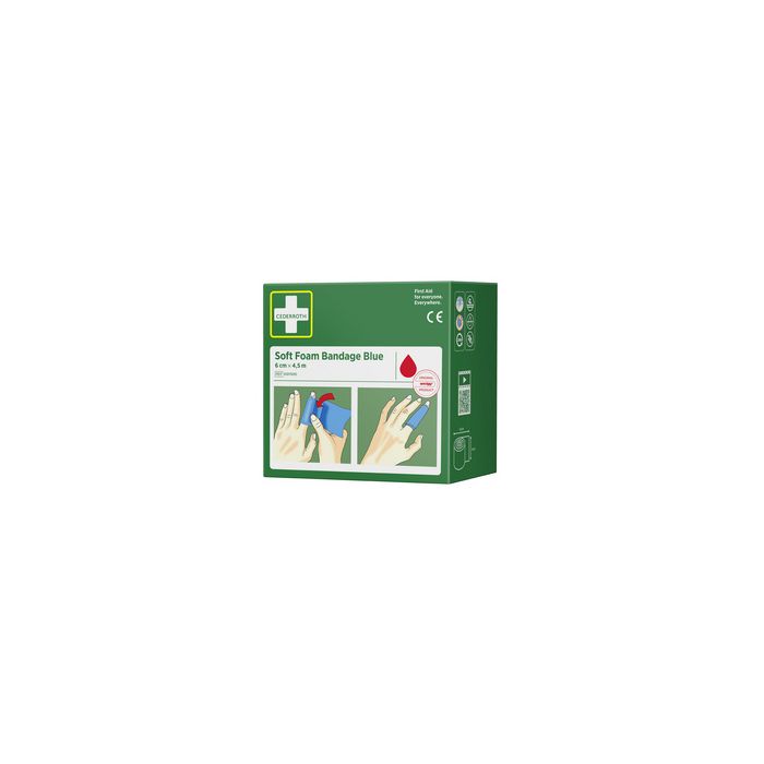 CEDERROTH Pansement "Soft Foam Bandage", bleu