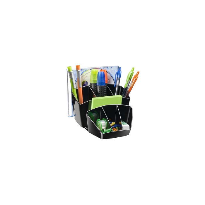 CEP Multipot à crayons CONFORT, 8 compartiments, noir