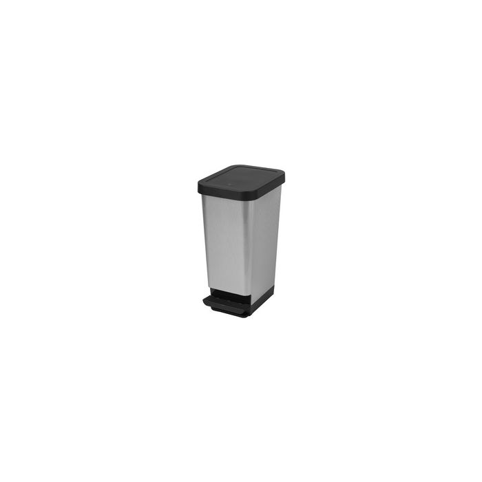 CEP Poubelle à pédale ROSSIGNOL, 45 litres, motif carbone