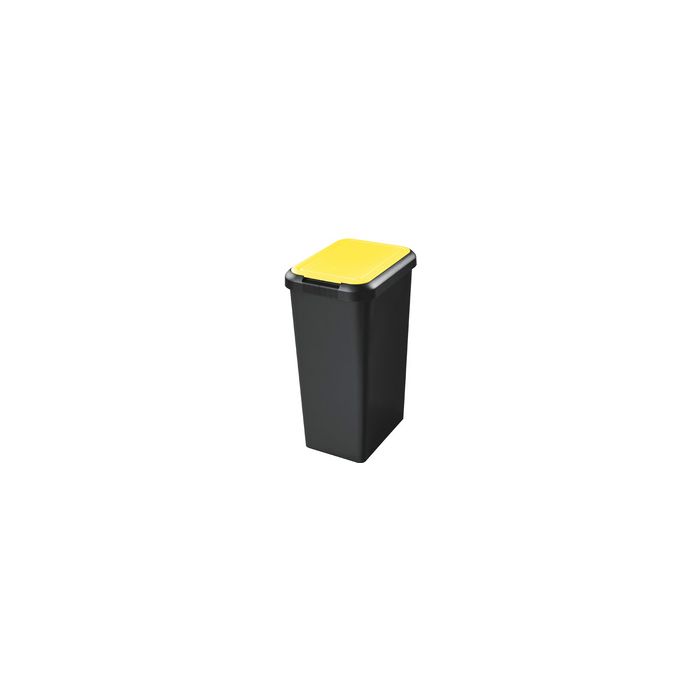 CEP Poubelle de tri sélectif Touch & Lift, 45 litres, jaune