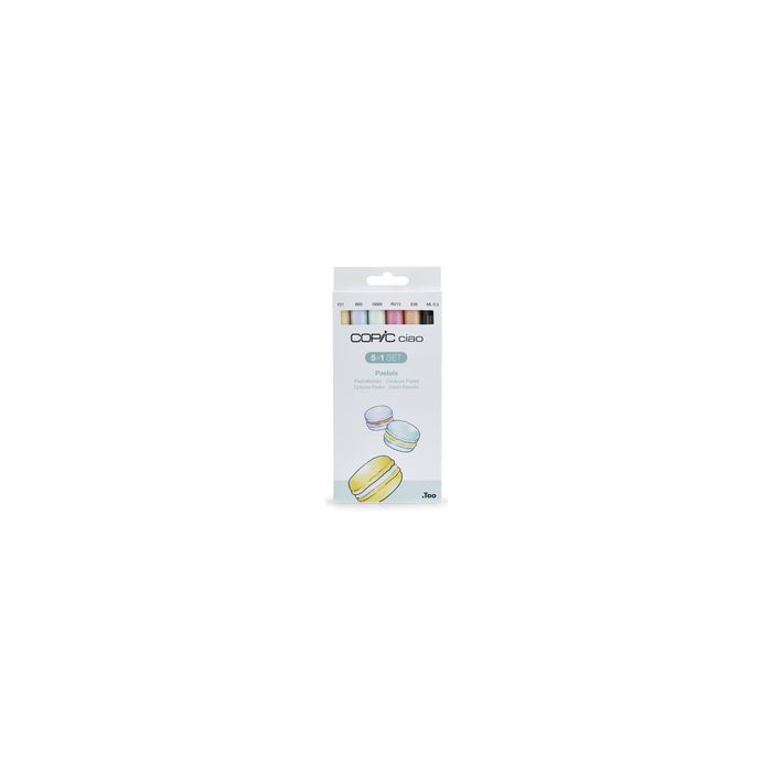 COPIC Marqueur ciao, kit de 5+1 "Pastels"