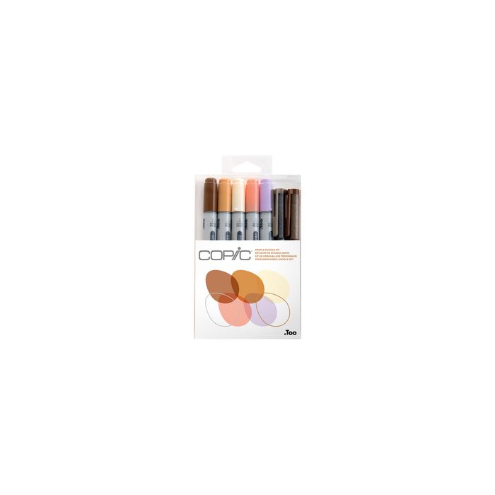 COPIC Marqueur ciao, kit de 7 "Doodle Kit Peopel"