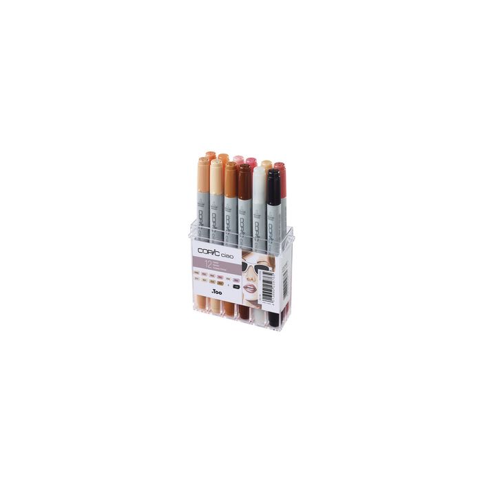 COPIC Marqueur ciao, set de 12 couleurs chair