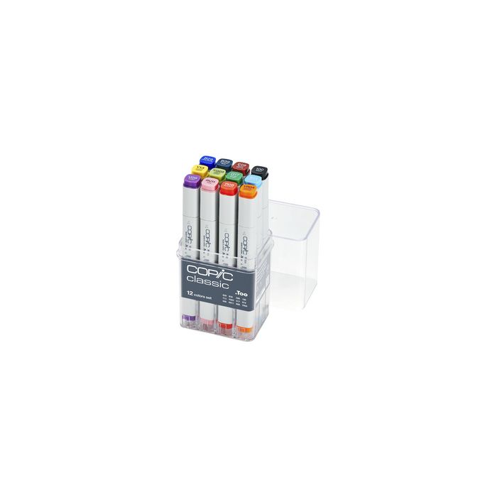 COPIC Marqueur classic, kit de 12 pièces de base