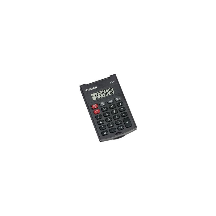 Canon Calculatrice AS-8, fonctionnement par piles