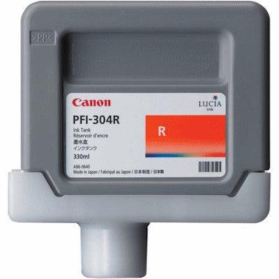 Cartouche Jet d'encre de Marque Canon (PFI-304R) (3855B005)  Rouge (330 ml)
