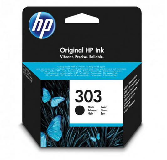 Cartouche Jet d'encre de Marque HP T6N02AE N°303 Noir (4ml  200 pages)