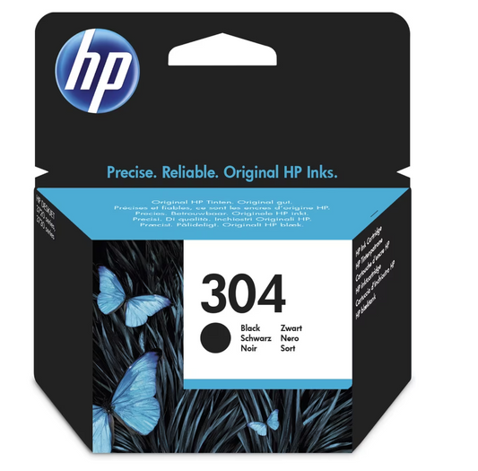 Cartouche Jet d'encre de Marque HP (HP304) N9K06AE Noire (4ml 120 pages)