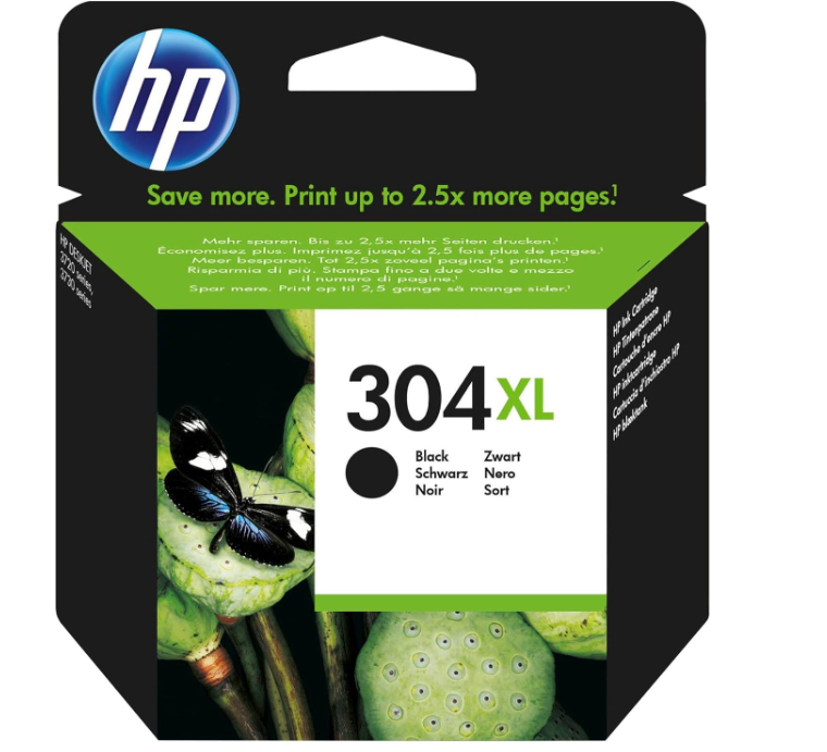 Cartouche Jet d'encre de Marque HP N9K08AE (HP304XL) Noire (5,5 ml 300 pages)