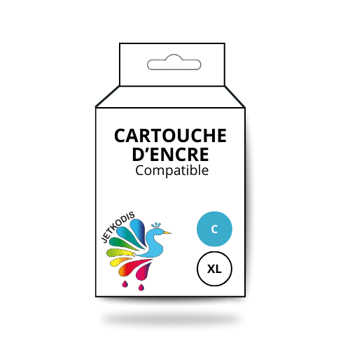 Cartouche jet d'encre Compatible HP 3JA27 N°963XL Cyan (1 600 pages)