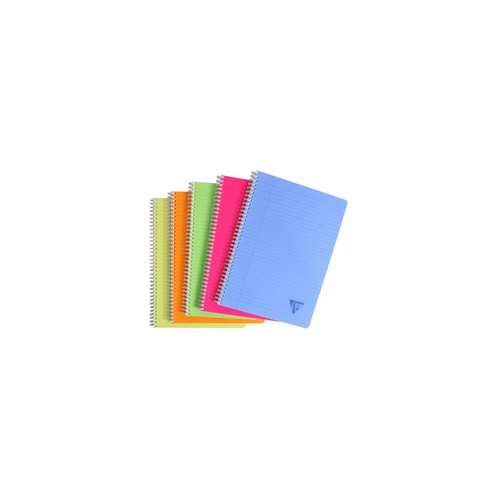 Clairefontaine Cahier reliure intégrale LINICOLOR, A4, séyès x5