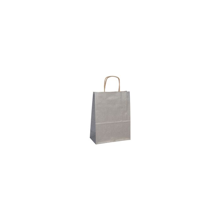 Clairefontaine Sac en papier, grand, argent