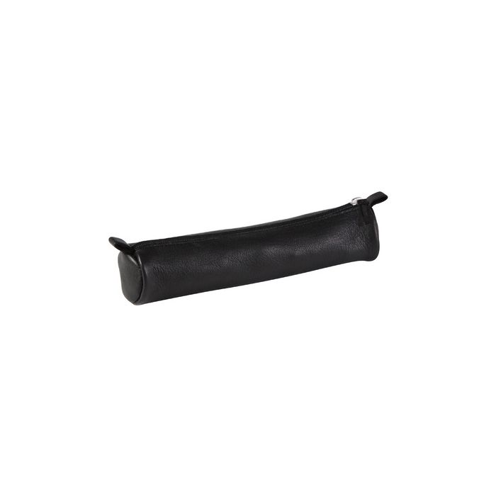 Clairefontaine Trousse petite ronde, cuir, noir