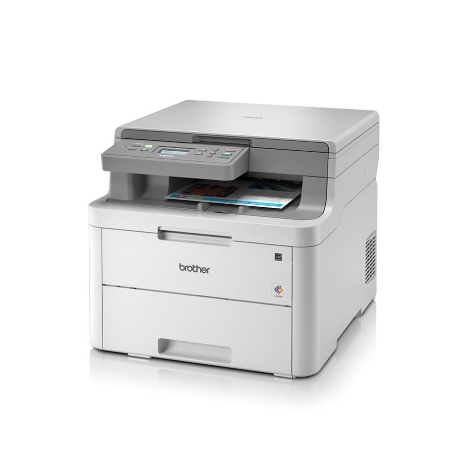 Imprimante multifonction Brother DCP L3510CDW couleur LED Legal (216 x 356 mm) (original) A4/Legal (support)  jusqu'a 24 ppm (copie) - jusqu'a 24 ppm (impression) - 280 feuilles - 33.6 Kbits/s - USB 2.0, LAN, Wi-Fi(n), hàƒà´te USB, NFC