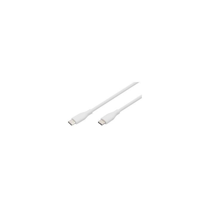 DIGITUS Câble USB 2.0 en silicone, USB-C, 1,0 m, blanc