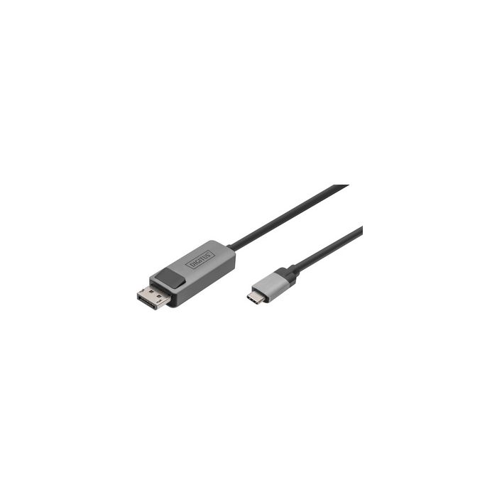 DIGITUS Câble adaptateur bidirectionnel USB type C - DP, 1 m