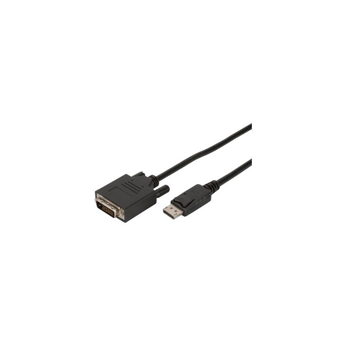 DIGITUS Câble adaptateur, DisplayPort - DVI-D, 2,0 m, noir