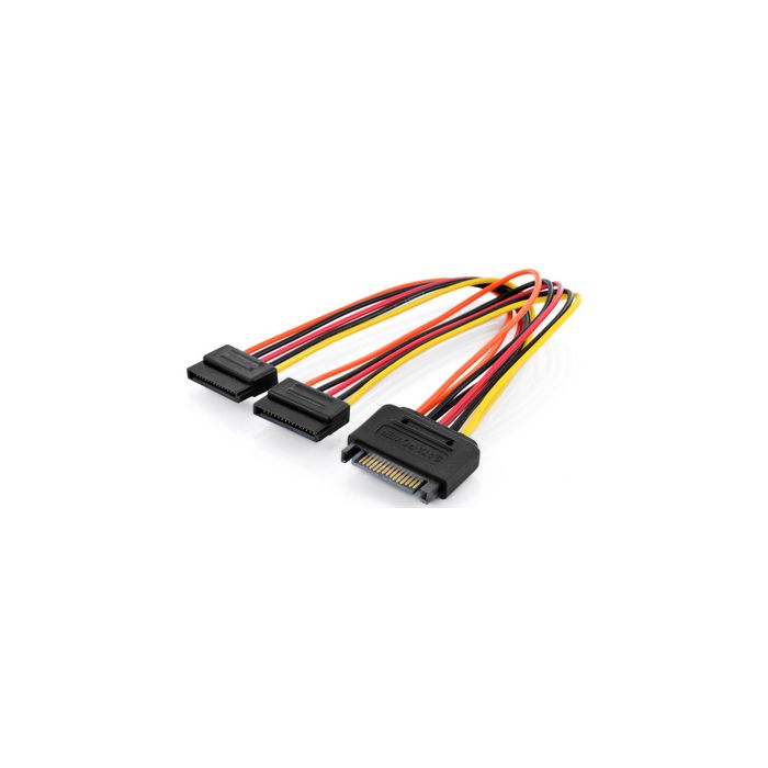 DIGITUS Câble d'alimentation interne en Y, SATA 15 broches