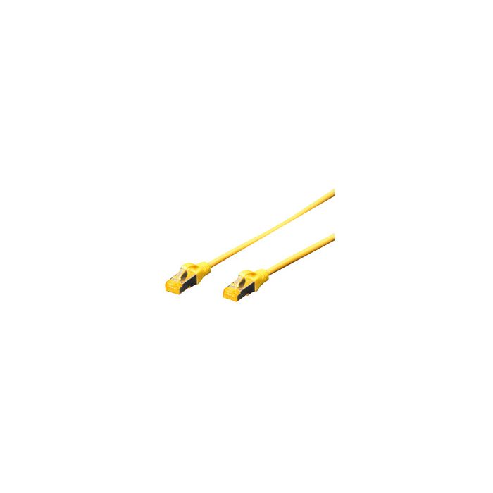 DIGITUS Câble de brassage Cat.6A, S/FTP, 7,0 m, jaune