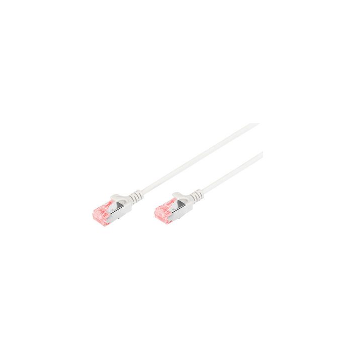 DIGITUS Câble de brassage Slim, Cat.6, U/UTP, 3,0 m, gris