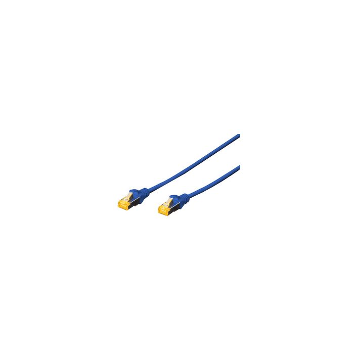 DIGITUS Câble patch, cat. 6A, S/FTP, 7,0 m, bleu
