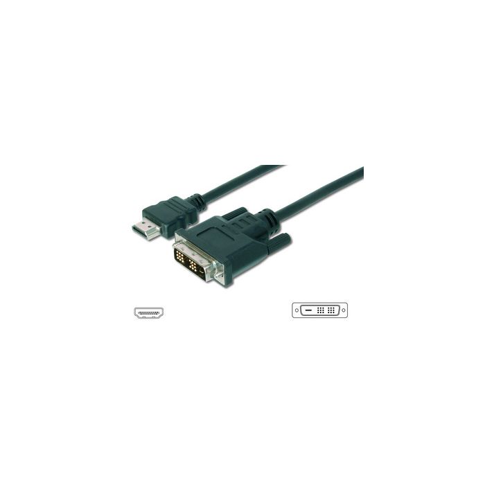 DIGITUS Câble pour moniteur HDMI - DVI-D 18+1, 2,0 m