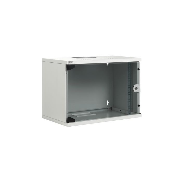 DIGITUS Coffret mural 19" SoHo, 9 U, démonté, gris