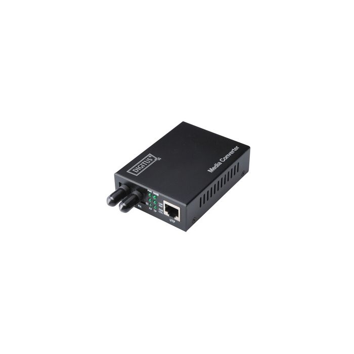 DIGITUS Convertisseur média Fast Ethernet: RJ45/ST, multimo.