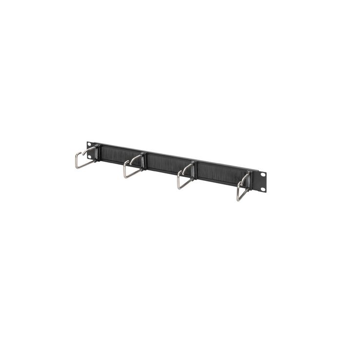 DIGITUS Panneau de rangement 19", 1U, 5 guide-cables, noir