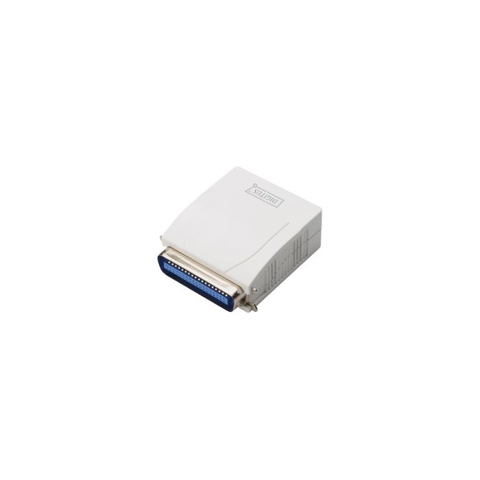 DIGITUS Serveur d'impression Fast Ethernet, parallèle, blanc